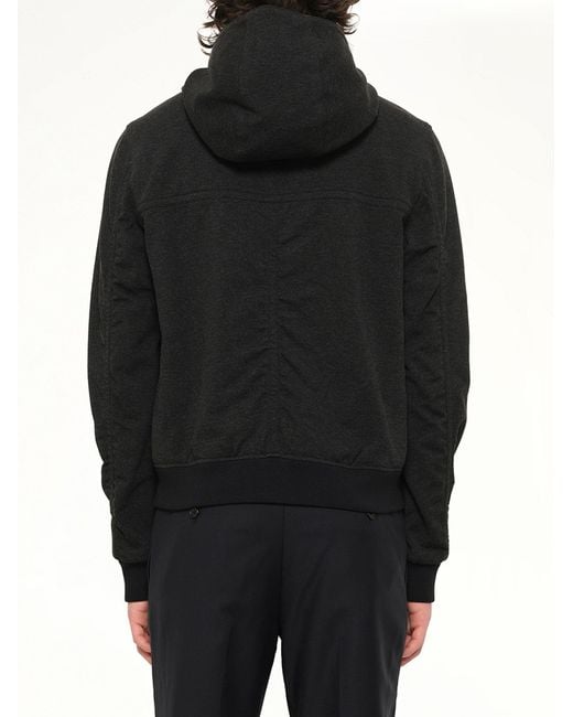 Wooyoungmi Black Track Jacket for men