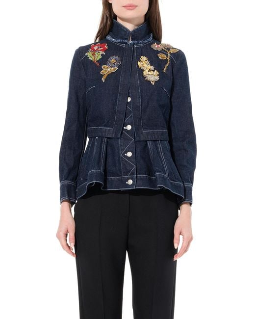 McQueen Blue Raw Denim Jacket