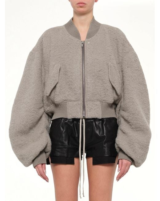 Rick Owens Gray Secchia Cropped Flight