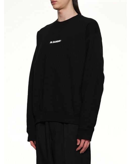 Jil Sander Black Plus Sweatshirt for men