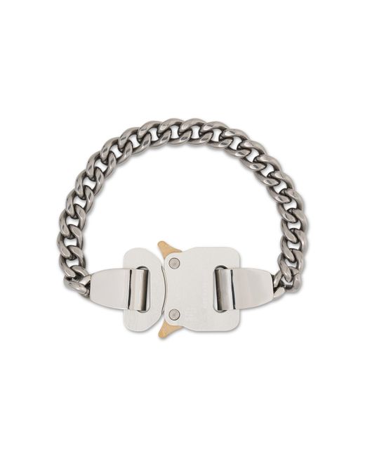 1017 ALYX 9SM Metallic Metal Buckle Bracelet, , Size: Large/Xl for men