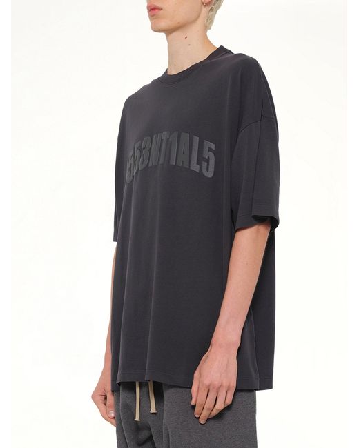 Fear Of God Black 3553Ntial5 T-Shirt for men