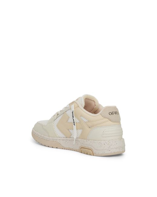Off-White c/o Virgil Abloh Natural Off- Slim Out Of Office Sneakers, Cream, 100% Rubber for men