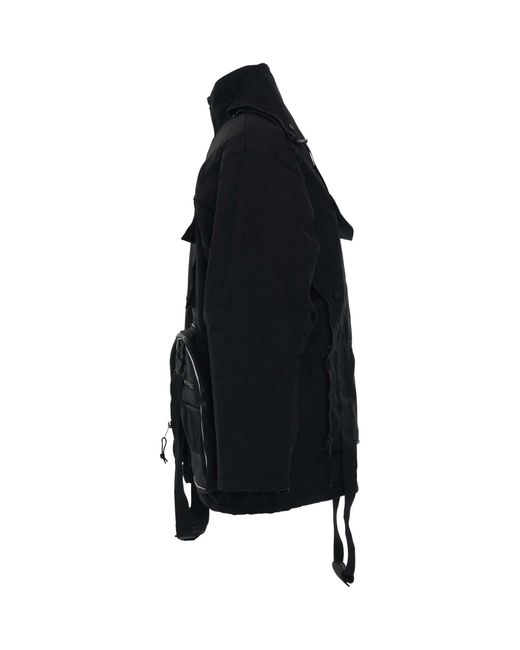 Balenciaga Black Transformer Gym Bag Parka for men