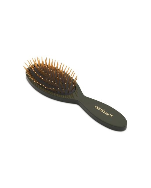 Off-White c/o Virgil Abloh Green Off- Bookish Hair Brush, Army
