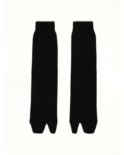 Maison Margiela Black Tabi Bootleg Socks for men