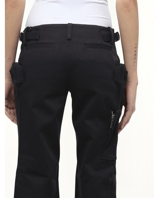 Fax Copy Express Black Flared Cargos