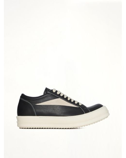 Rick Owens White Vintage Calf Sneaks for men