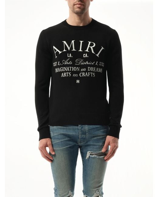Amiri Black Arts District Sweater for men