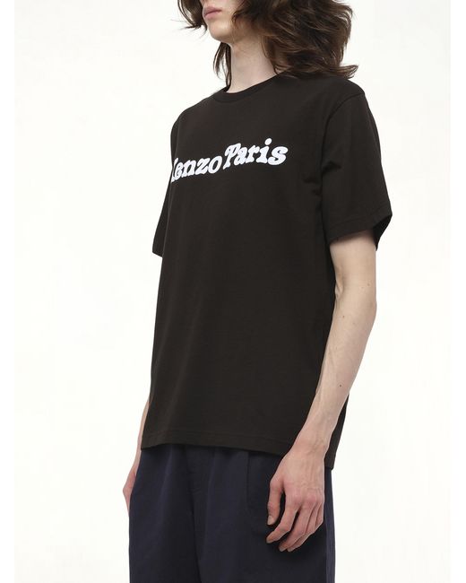 KENZO Black Verdy Collection Oversize T-Shirt, 100% Cotton, Size: Small for men