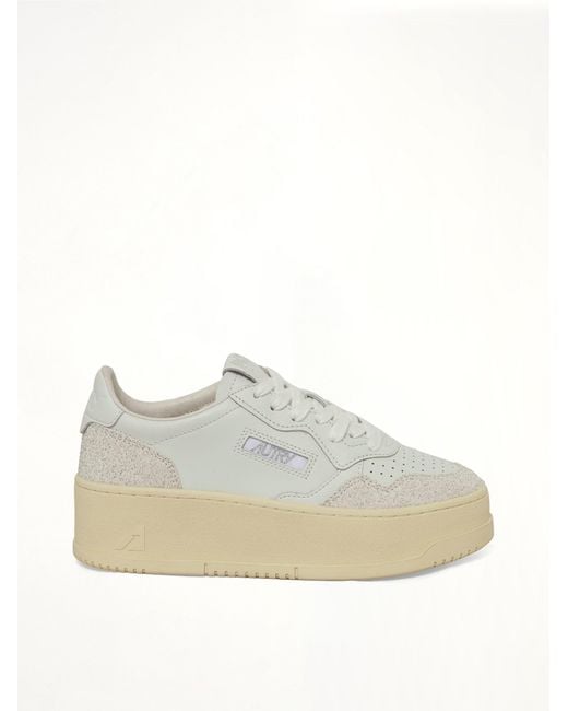 Autry White Platform Low Sneaker