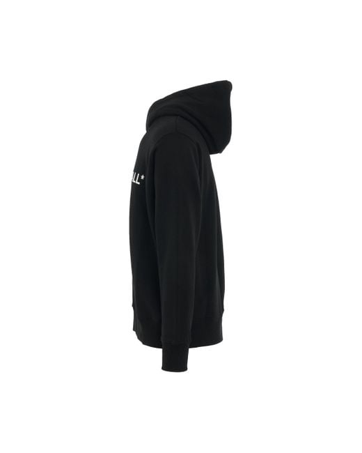 A_COLD_WALL* Black Essential Logo Cotton Hoodie, Long Sleeves, , 100% Cotton, Size: Large for men