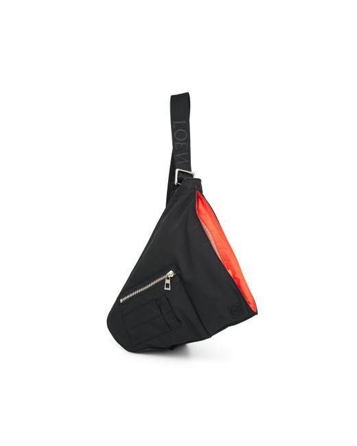 Loewe Black Anton Sling Puffer Bag, , 100% Nylon for men