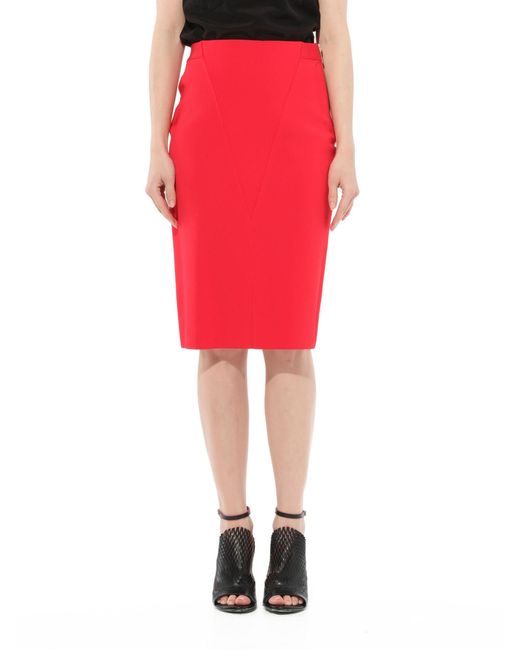 Givenchy Red Short Skirt