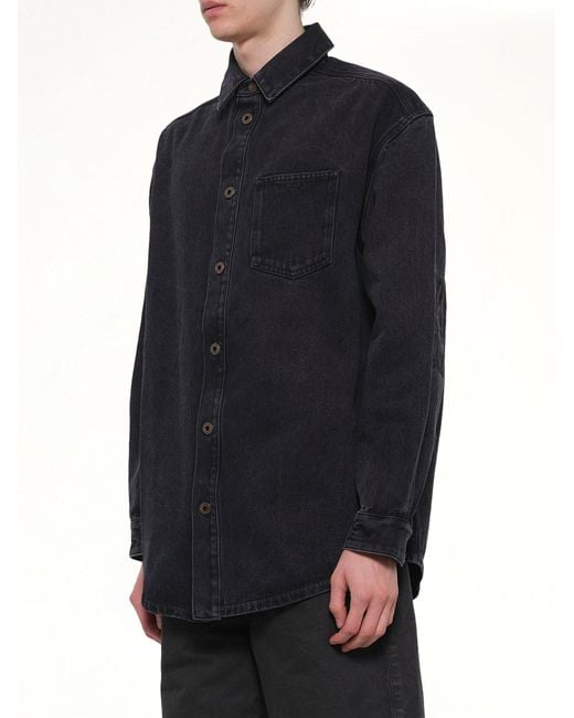 Loewe Blue Anagram Overshirt for men