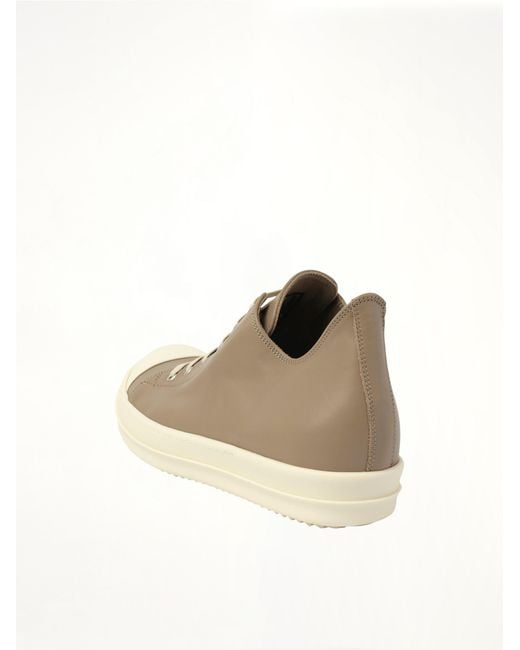 Rick Owens Natural Low Sneaks for men