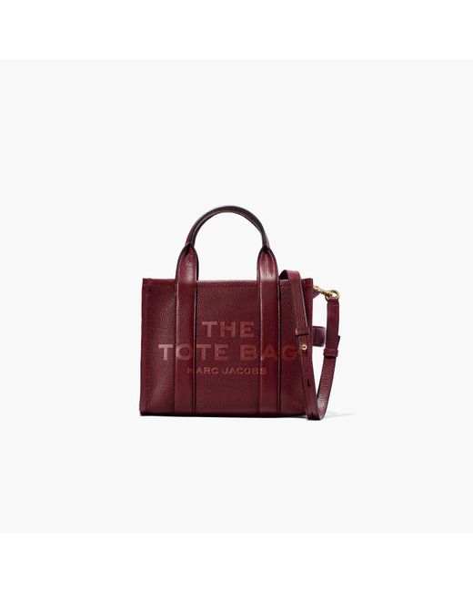 Marc Jacobs The Leather Mini Tote Bag in Red Lyst