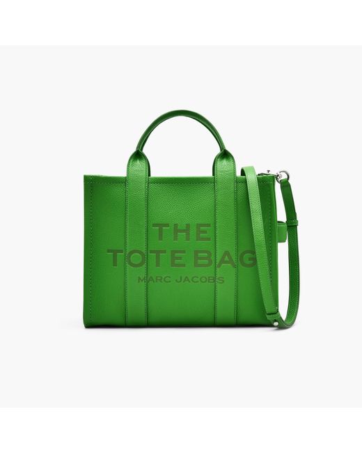 Marc Jacobs Green The Leather Medium Tote Bag