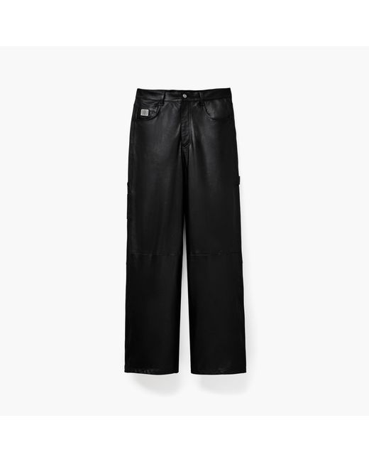 Marc Jacobs Black Oversized Leather Pants