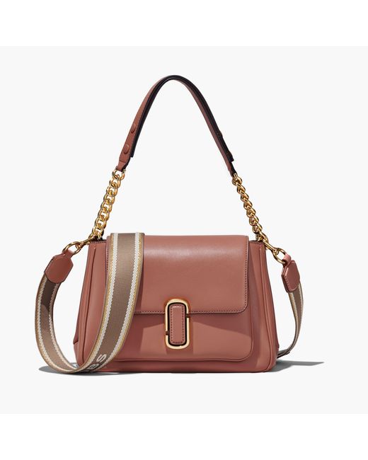 Marc Jacobs The J Marc Chain Satchel Bag in Brown Lyst