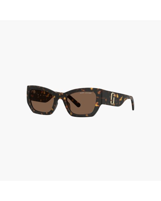 Marc Jacobs Brown The J Marc Square Cat Eye Sunglasses