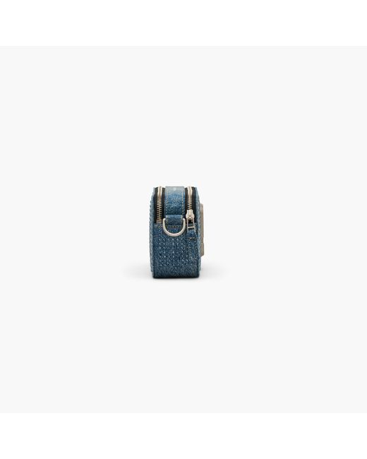 Marc Jacobs Blue The Crystal Denim Snapshot Bag