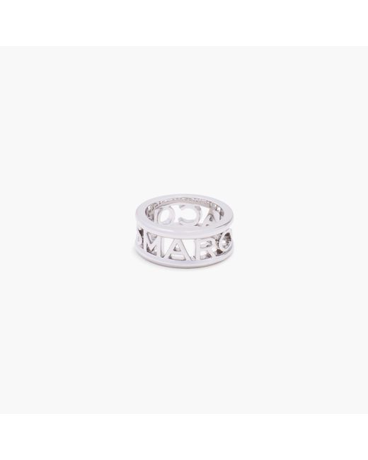 Marc Jacobs Metal The Monogram Ring in Silver (White) Lyst