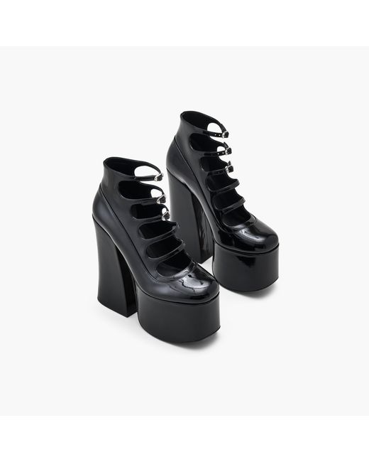 Marc Jacobs Blue The Patent Leather Kiki Ankle Boots