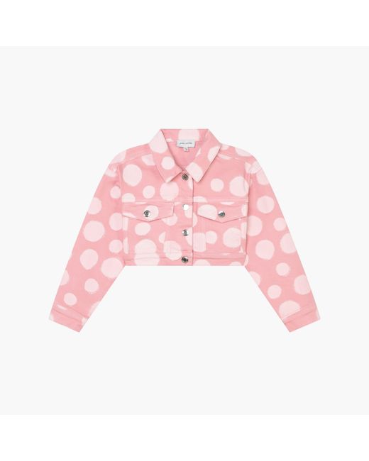 Marc Jacobs Pink The Polka Dot Cropped Jacket