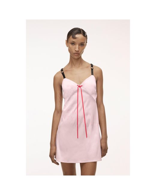 Marc Jacobs Pink Sandy Liang Satin Slip Dress