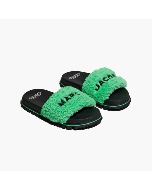Marc Jacobs Green The Teddy Slide