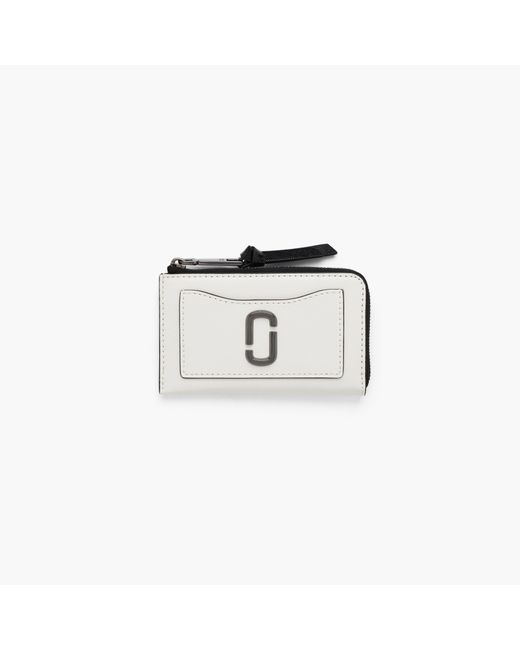 Marc Jacobs White The Utility Snapshot Top Zip Multi Wallet