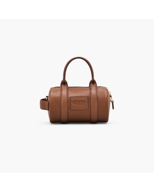 Marc Jacobs Brown The Leather Mini Duffle Bag
