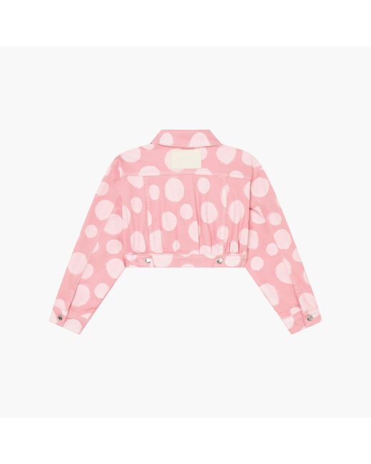 Marc Jacobs Pink The Polka Dot Cropped Jacket