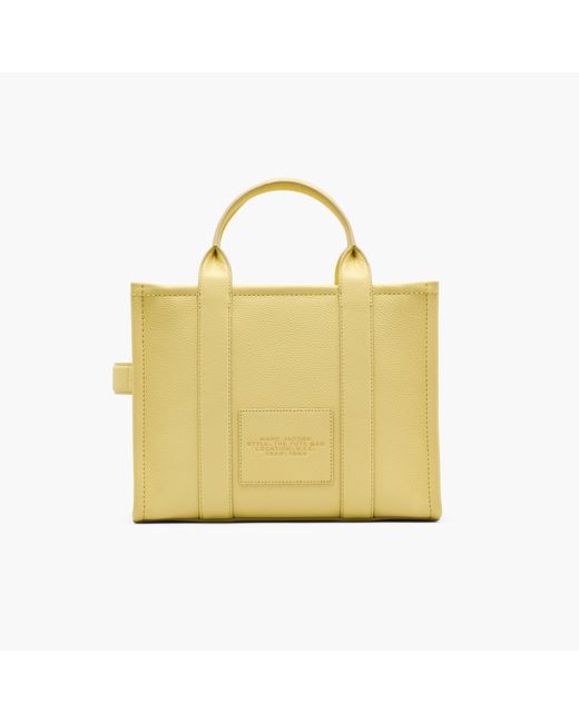 Marc Jacobs Yellow The Leather Medium Tote Bag
