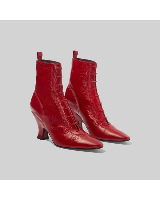 Marc Jacobs Red The Victorian Boots