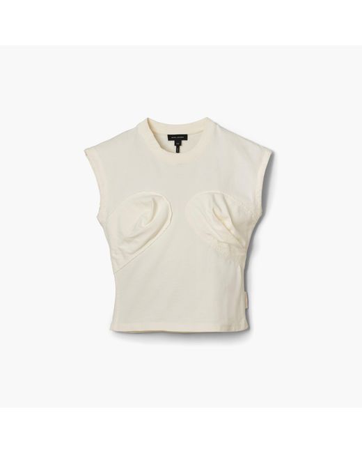 Marc Jacobs White Seamed Up Tee