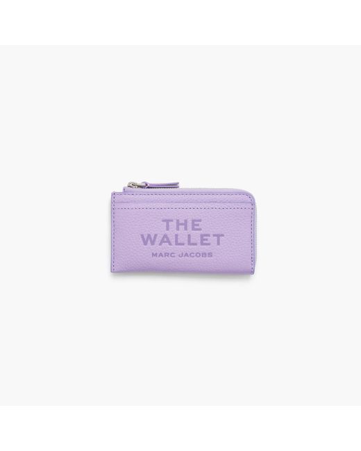 Marc Jacobs Purple The Leather Top Zip Multi Wallet