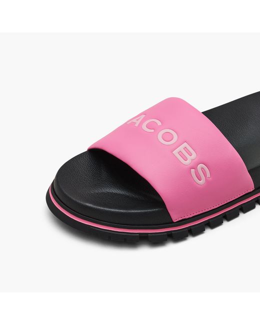 Marc Jacobs Pink The Leather Slide