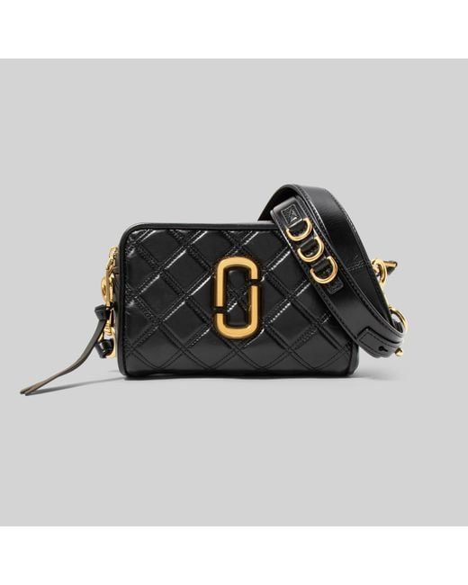 Marc Jacobs The Quilted Softshot 21 Crossbody Bag Black M0015419