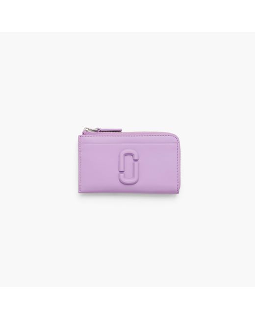 Marc Jacobs Purple The Covered J Marc Top Zip Multi Wallet