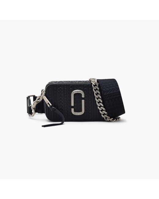 Marc Jacobs The Monogram Debossed Snapshot Bag in Black Lyst