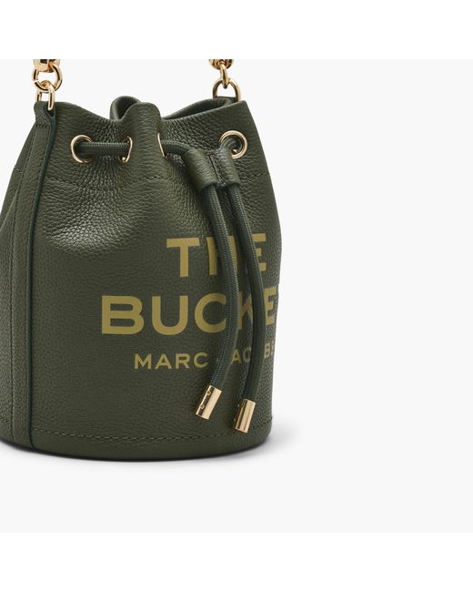 Marc Jacobs Green The Leather Bucket Bag