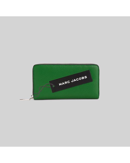 Marc Jacobs Green The Tag Standard Continental Wallet