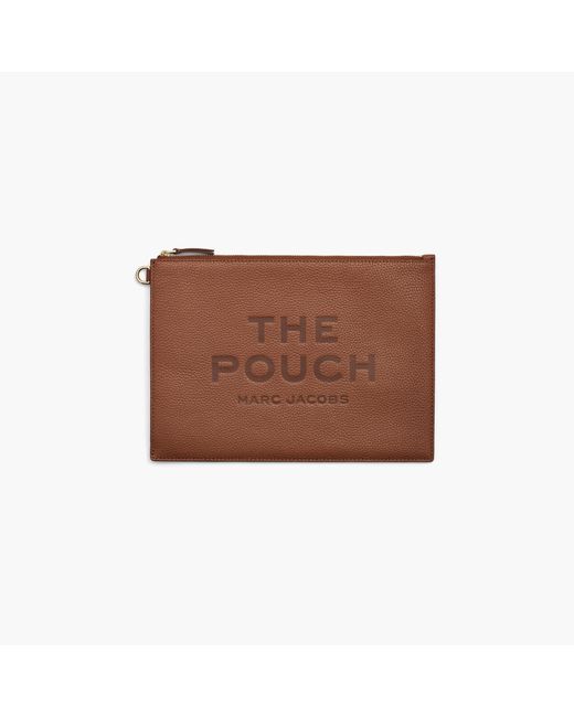 Marc Jacobs The Leather Large Pouch in Brown Lyst