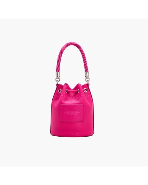 Marc Jacobs Pink The Leather Bucket Bag