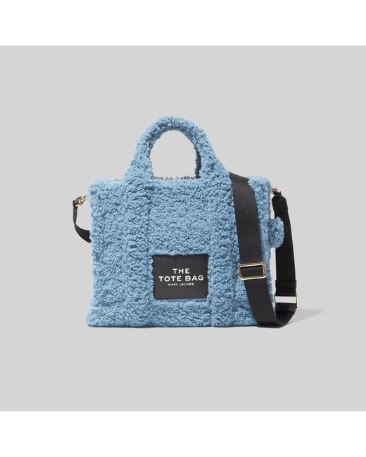Marc Jacobs Blue Sherpa The Small Traveler Tote