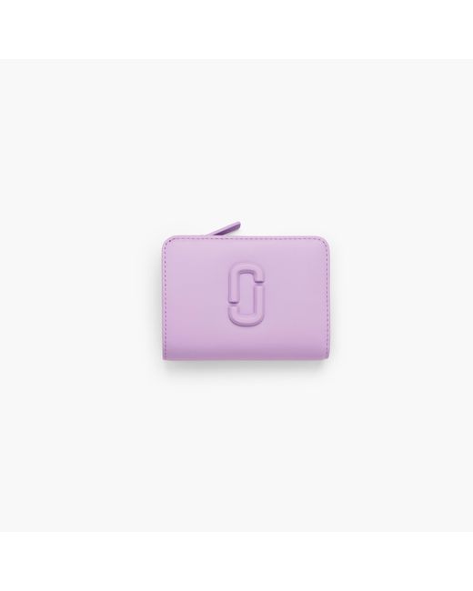 Marc Jacobs Purple The Covered J Marc Mini Compact Wallet