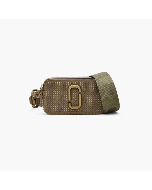 Marc Jacobs Green The Crystal Canvas Snapshot Bag