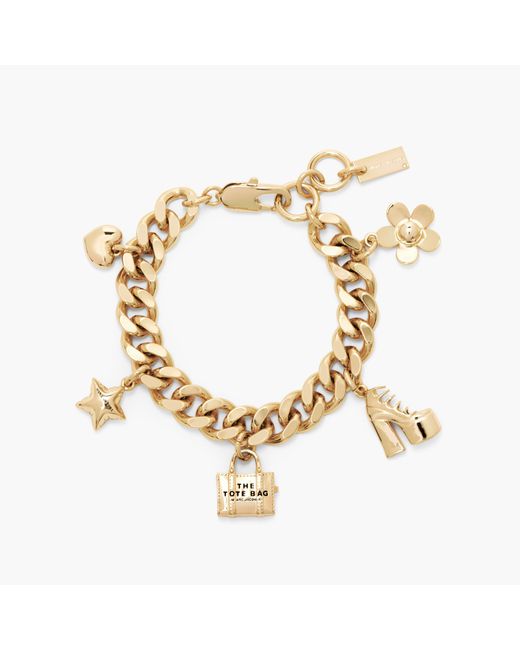 Marc Jacobs Metallic The Mini Icon Charm Bracelet